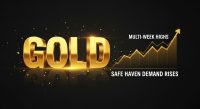 Gold hits multi-week highs as safe-haven demand rises
