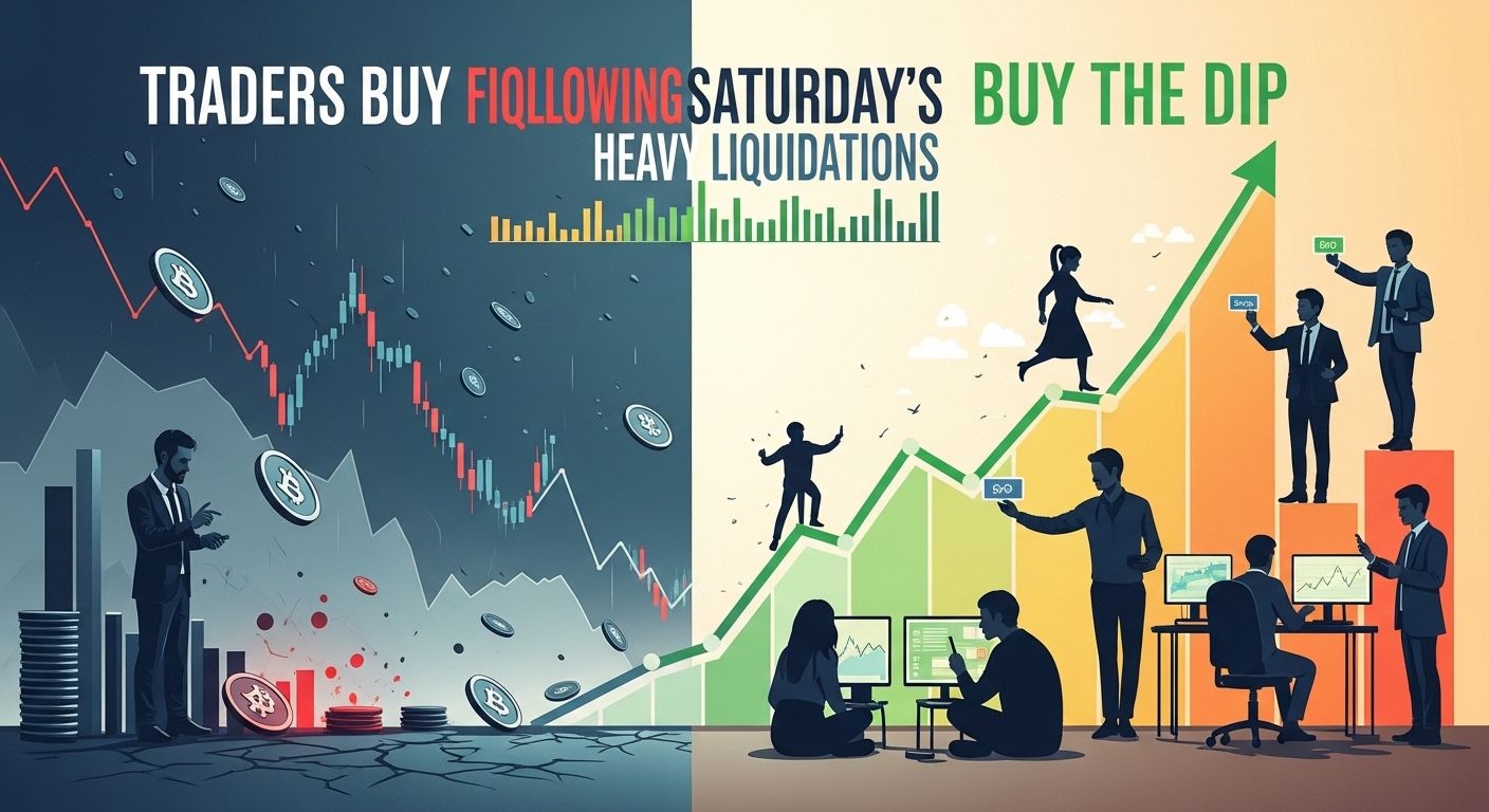 Traders Buy Dip Following Saturday’s Heavy Liquidations