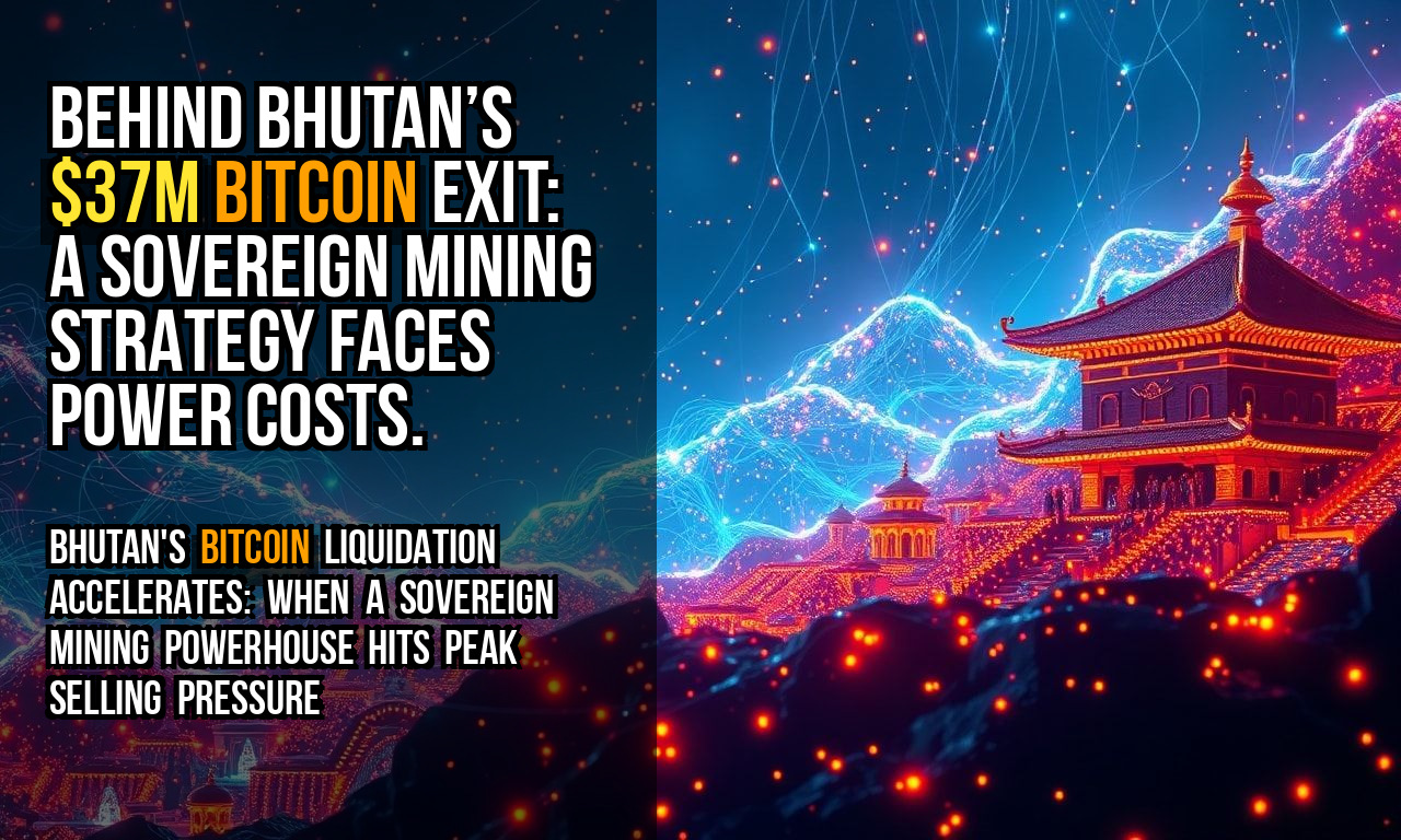 Behind Bhutan’s $37M Bitcoin exit: a sovereign mining strategy faces power costs.