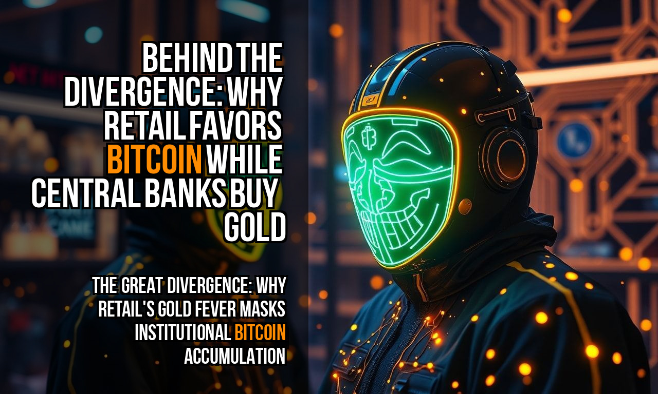 Behind the divergence: Why retail favors Bitcoin while central banks buy gold