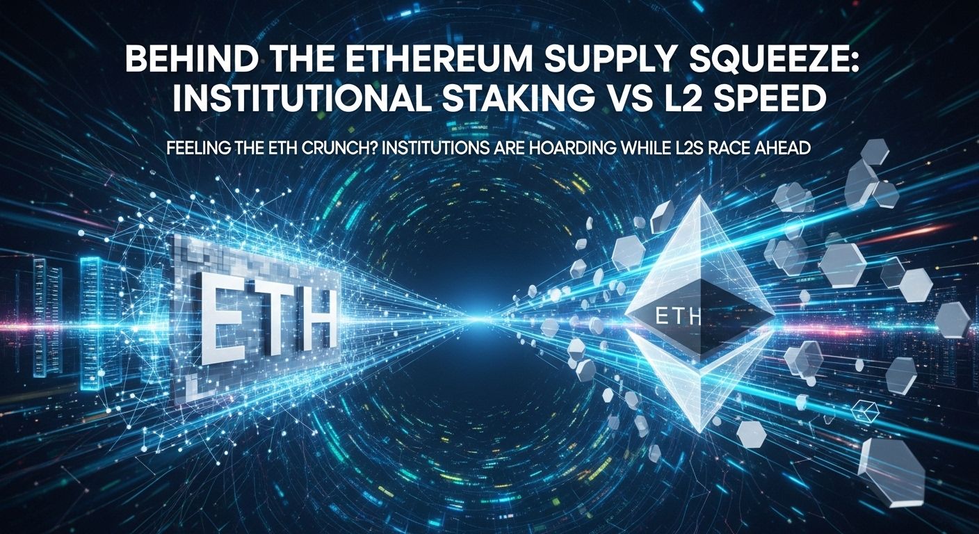 Behind the Ethereum Supply Squeeze: Institutional Staking vs. L2 Speed