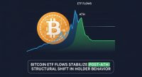 Bitcoin ETF Flows Stabilize Post-ATH — Structural Shift in Holder Behavior