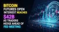 Bitcoin futures open interest reaches $42B as traders hedge ahead of Fed meeting