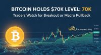 Bitcoin Holds $70K Level — Traders Watch for Breakout or Macro Pullback