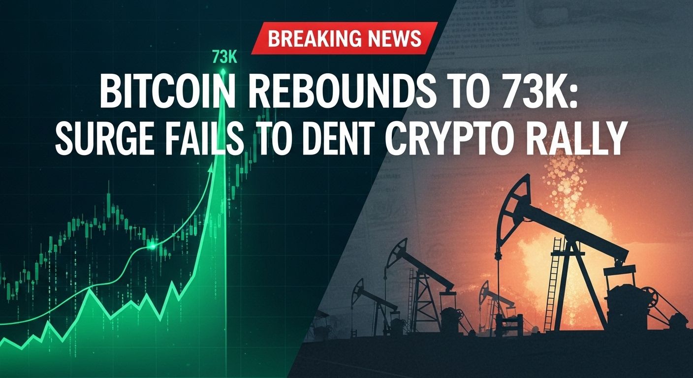 Bitcoin Rebounds to $71K-$73K as Oil Surge Fails to Dent Crypto Rally