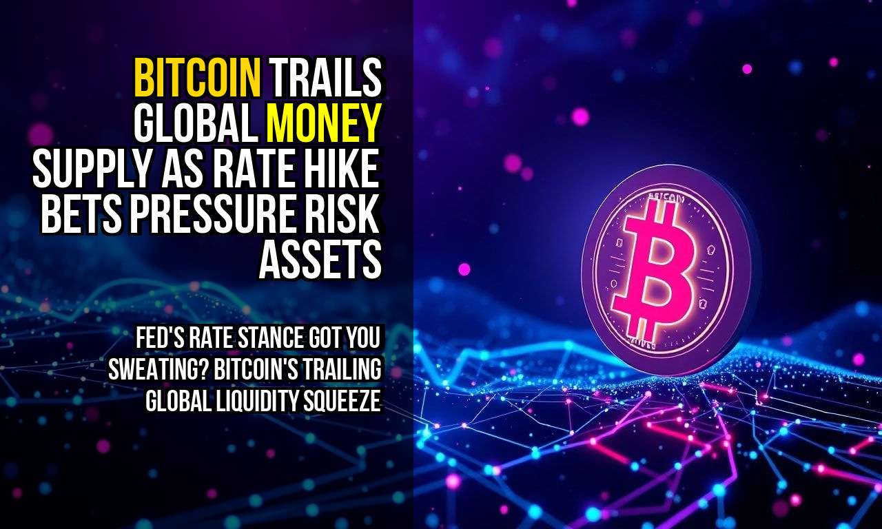 Bitcoin Trails Global Money Supply as Rate Hike Bets Pressure Risk Assets