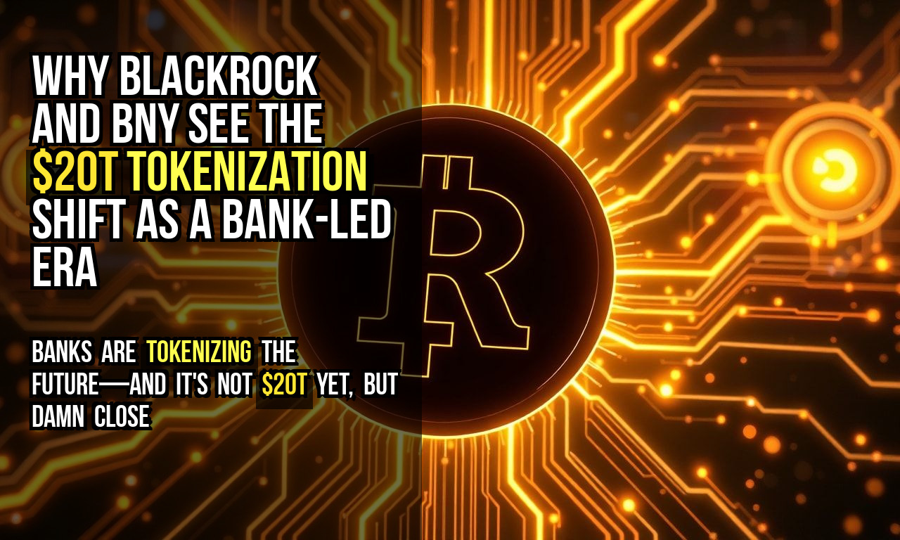 Why BlackRock and BNY see the $20T tokenization shift as a bank-led era