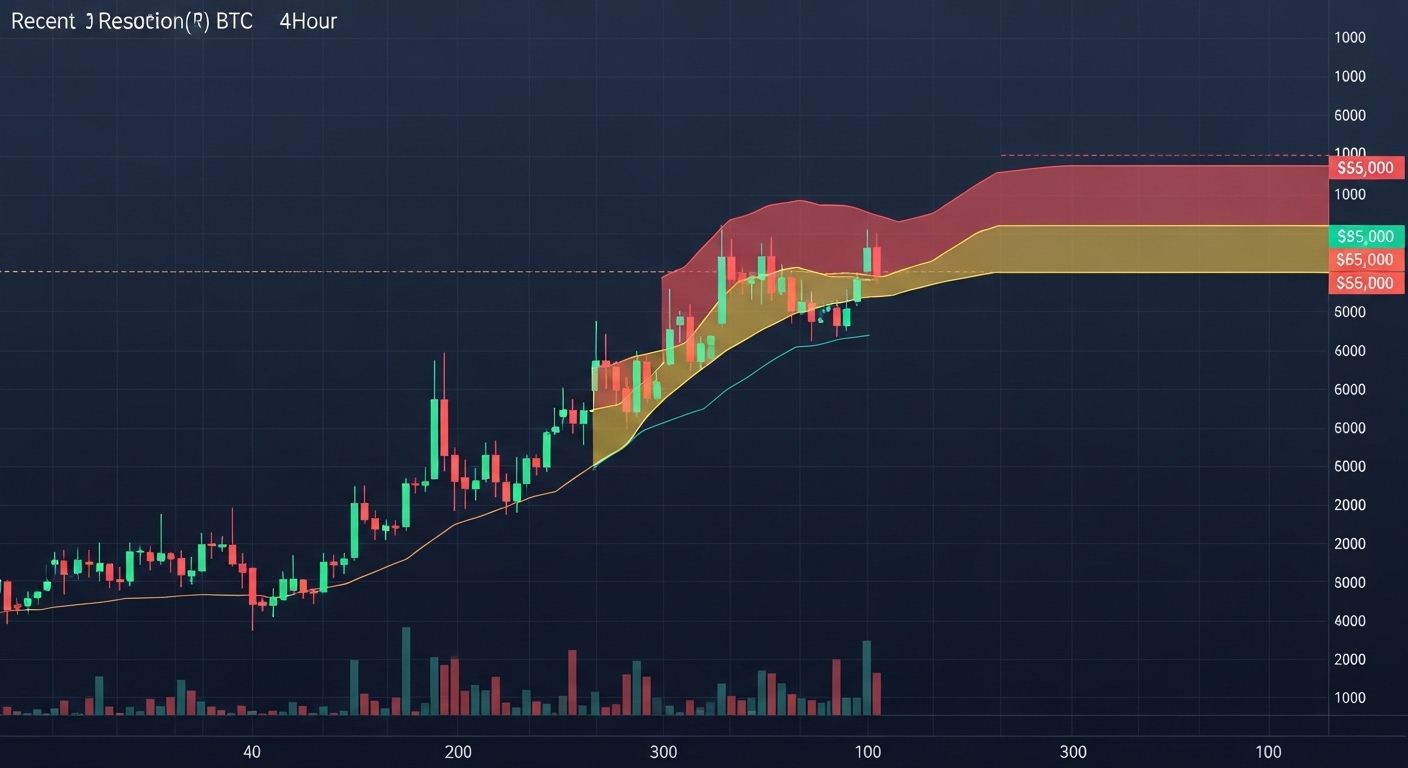 BTC 4H imbalance persists above 65k liquidity pocket