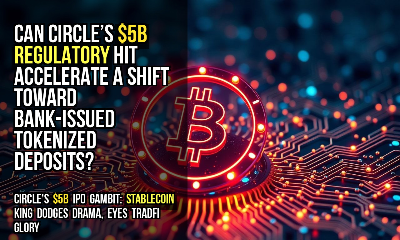 Can Circle’s $5B regulatory hit accelerate a shift toward bank-issued tokenized deposits?