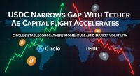 Circle’s USDC narrows gap with Tether as capital flight accelerates