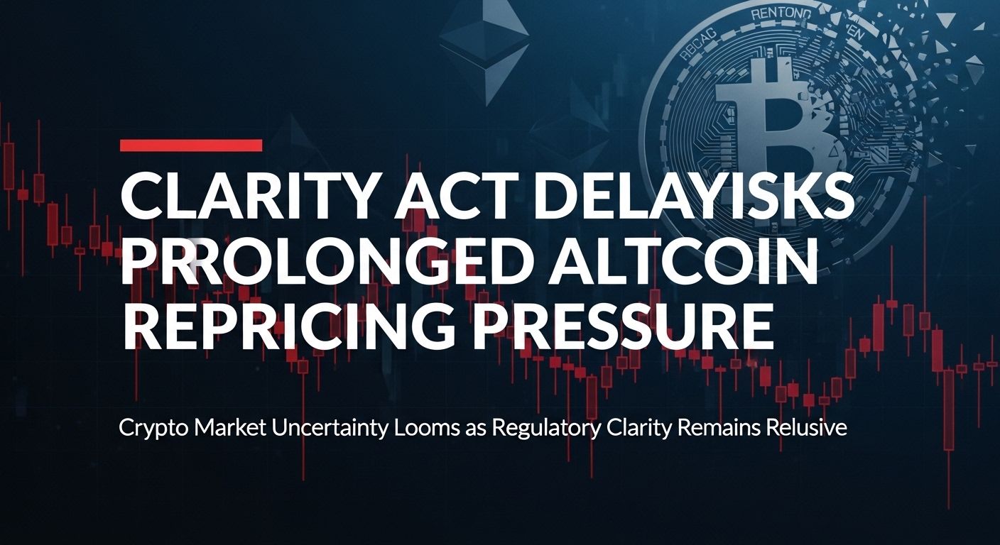 CLARITY Act Delay Risks Prolonged Altcoin Repricing Pressure