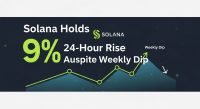 Solana Holds 9% 24-Hour Rise Despite Weekly Dip