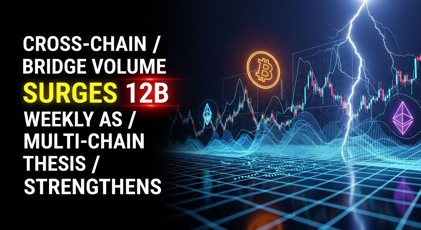 Cross-chain bridge volume surges $12B weekly as multi-chain thesis strengthens