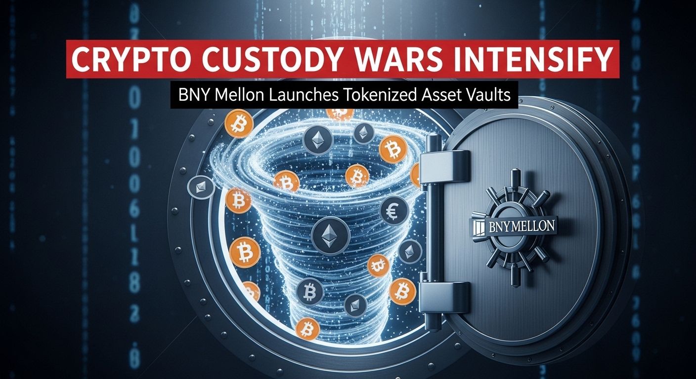 Crypto Custody Wars Intensify as BNY Mellon Launches Tokenized Asset Vaults