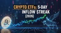 Crypto ETFs see first 5-day inflow streak in 2026