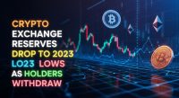 Crypto exchange reserves drop to 2023 lows as holders withdraw