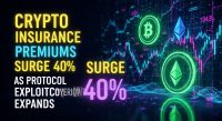 Crypto insurance premiums surge 40% as protocol exploit coverage expands