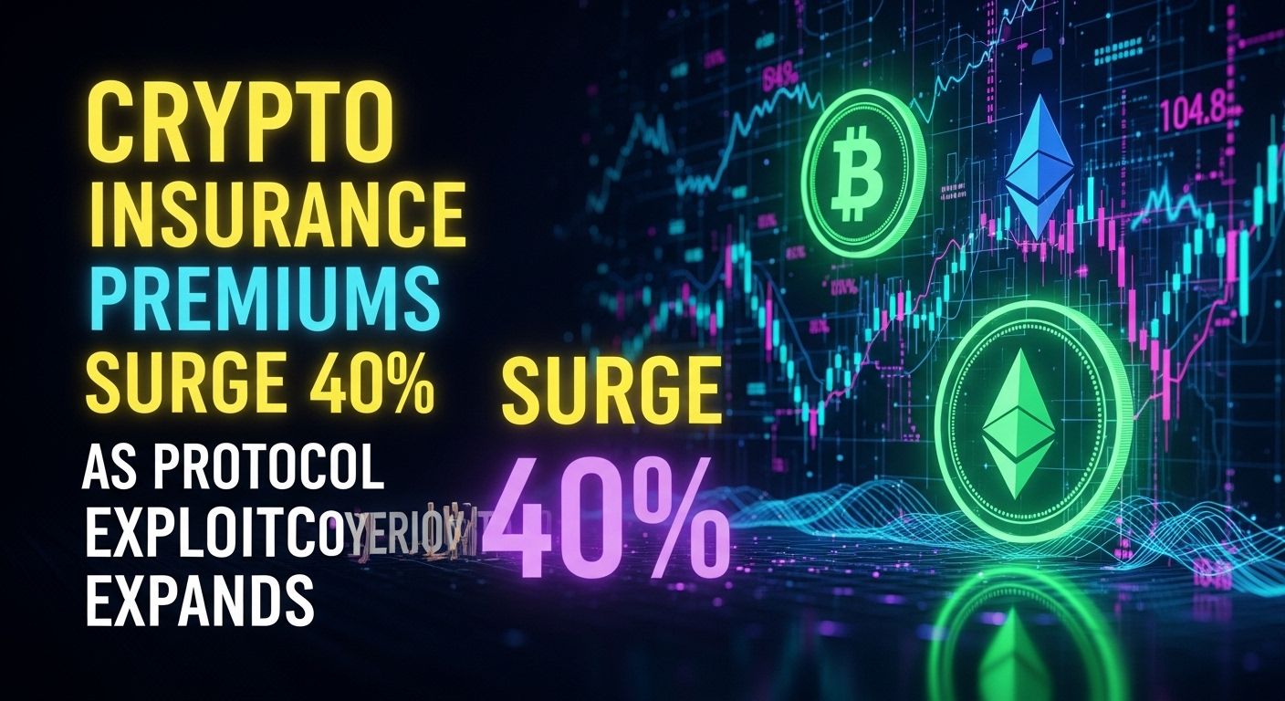 Crypto insurance premiums surge 40% as protocol exploit coverage expands