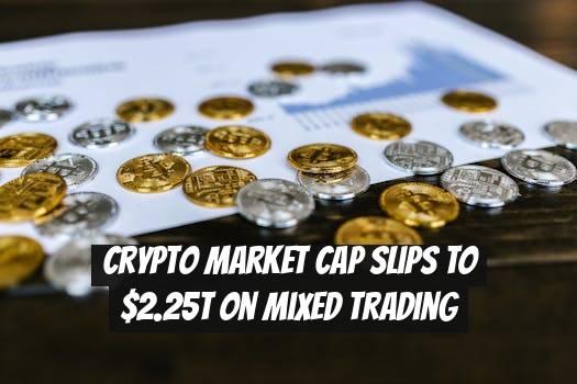 Crypto market cap slips to $2.25T on mixed trading
