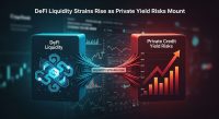 DeFi Liquidity Strains Rise as Private Credit Yield Risks Mount