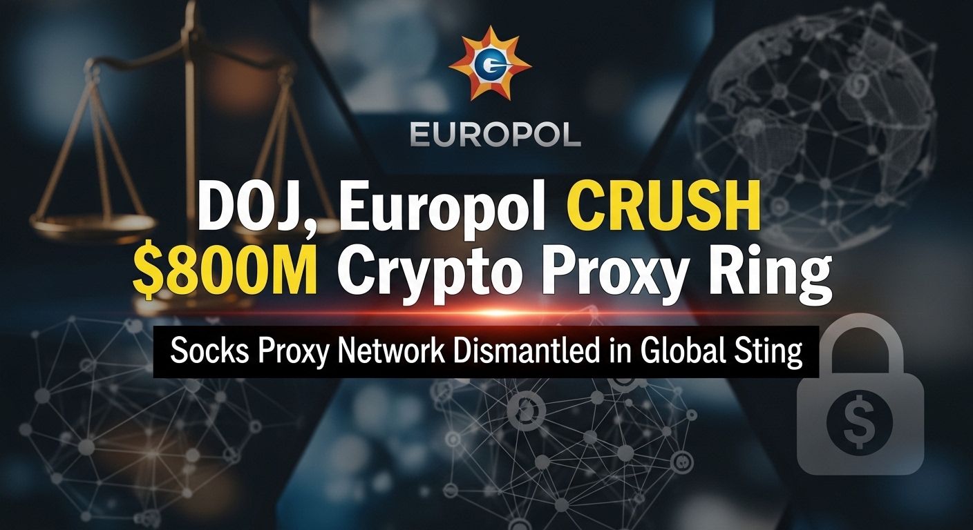 DOJ, Europol Dismantle $800M Crypto Proxy Network ‘SocksEscort’