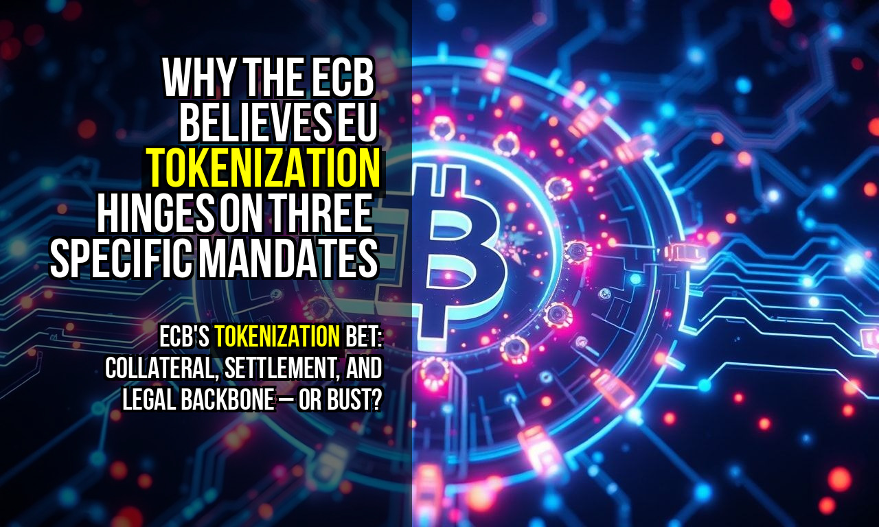 Why the ECB believes EU tokenization hinges on three specific mandates