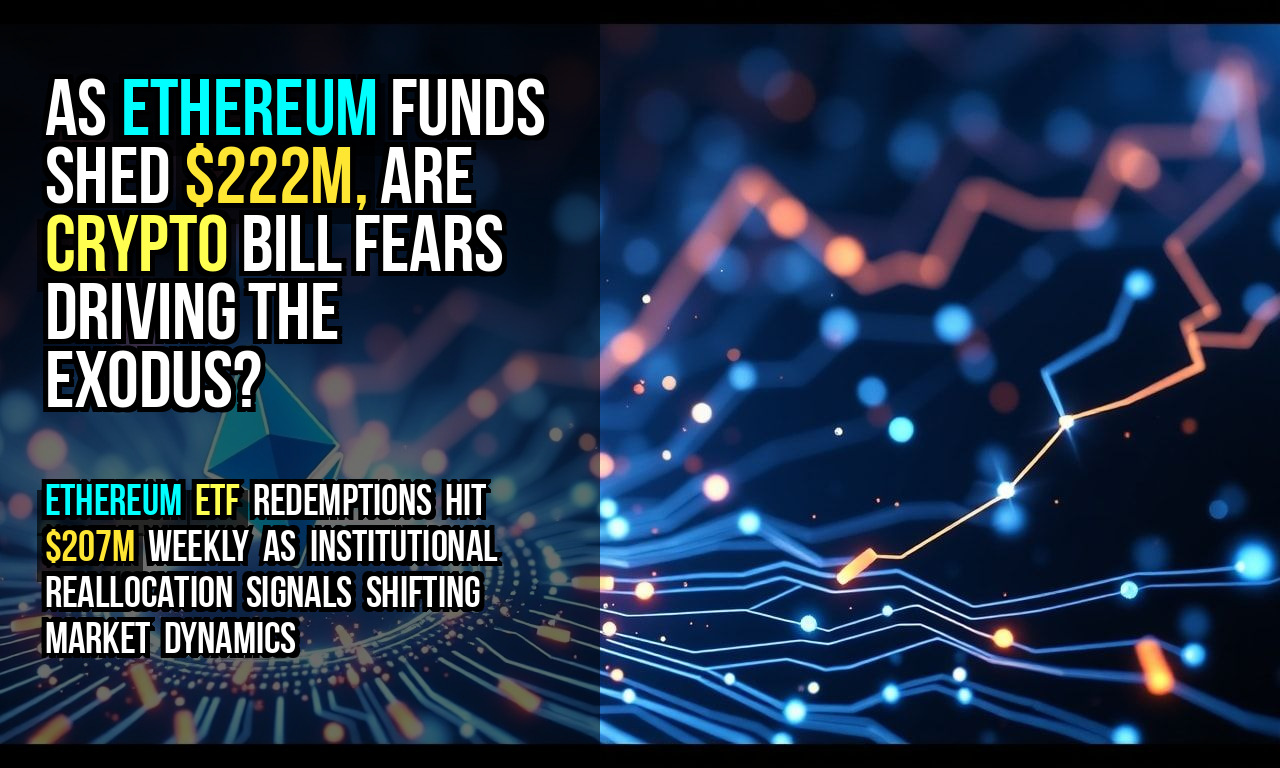 As Ethereum Funds Shed $222M, Are Crypto Bill Fears Driving the Exodus?