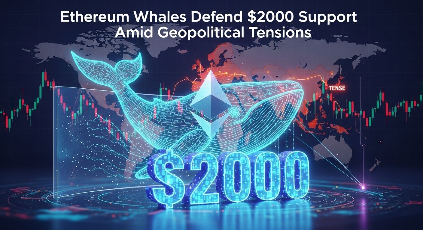 Ethereum Whales Defend $2,000 Support Amid Geopolitical Tensions