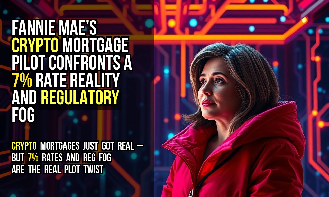 Fannie Mae’s crypto mortgage pilot confronts a 7% rate reality and regulatory fog