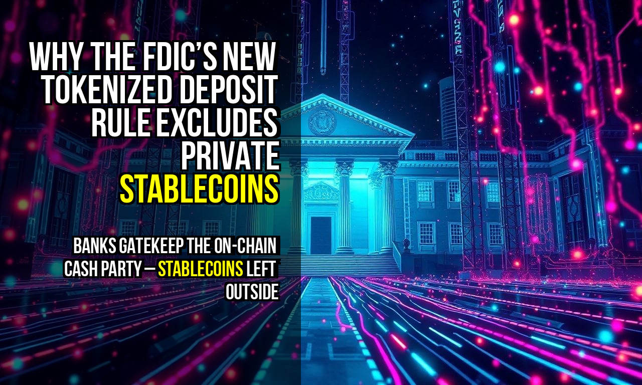 Why the FDIC’s New Tokenized Deposit Rule Excludes Private Stablecoins