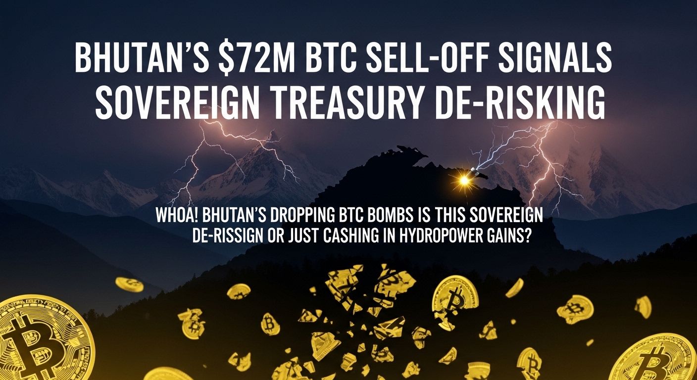 How Bhutan’s $72M BTC Sell-Off Signals Sovereign Treasury De-Risking