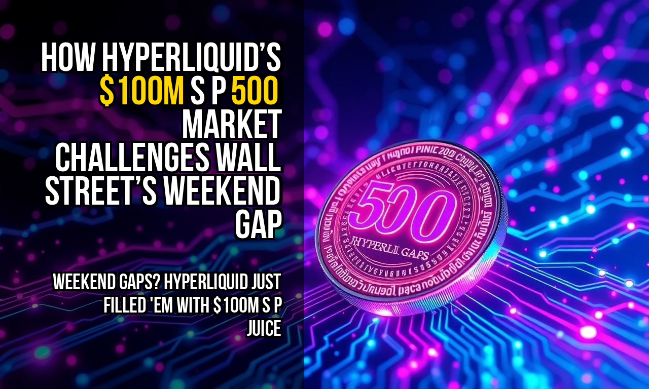 How Hyperliquid’s $100M S&P 500 Market Challenges Wall Street’s Weekend Gap