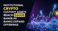 Institutional crypto custody assets reach $600B as banks expand offerings