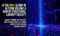 Is the 80% Slump in Altcoin Volume a Sign of Structural Liquidity Decay?