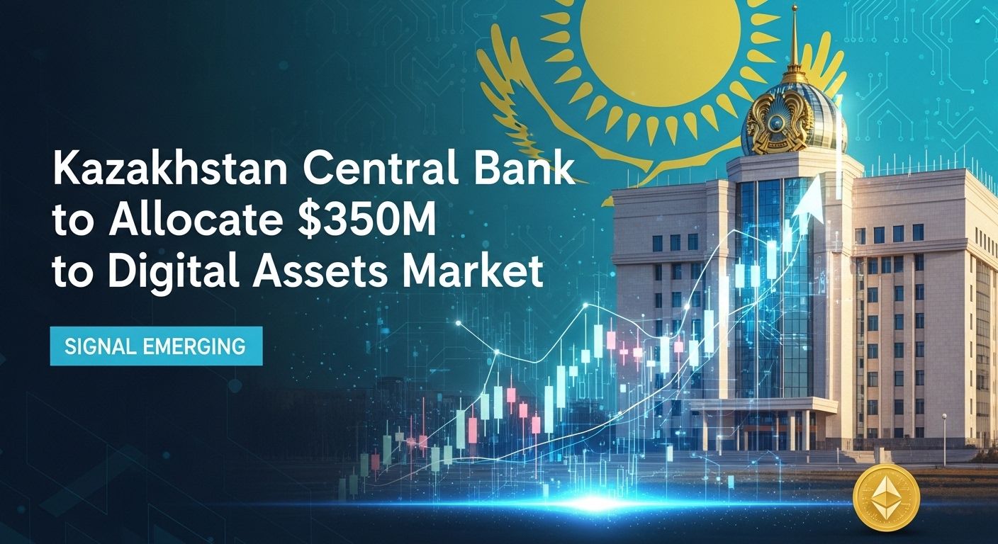Kazakhstan Central Bank to Allocate $350M to Digital Assets — Market Signal Emerging