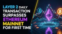 Layer-2 daily transaction volume surpasses Ethereum mainnet for first time