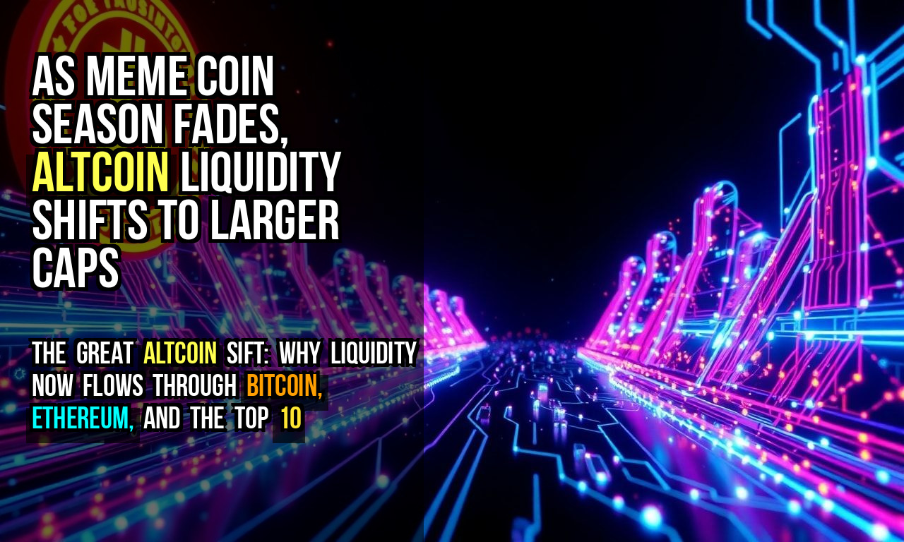 As Meme Coin Season Fades, Altcoin Liquidity Shifts to Larger Caps