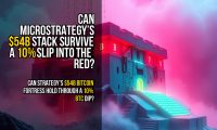 Can MicroStrategy’s $54B stack survive a 10% slip into the red?