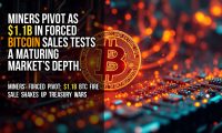 Miners pivot as $1.1B in forced Bitcoin sales tests a maturing market’s depth.