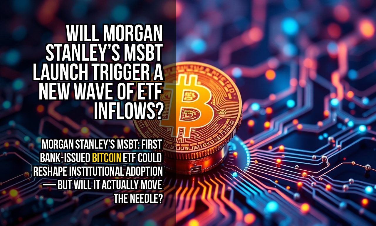Will Morgan Stanley’s MSBT Launch Trigger a New Wave of ETF Inflows?