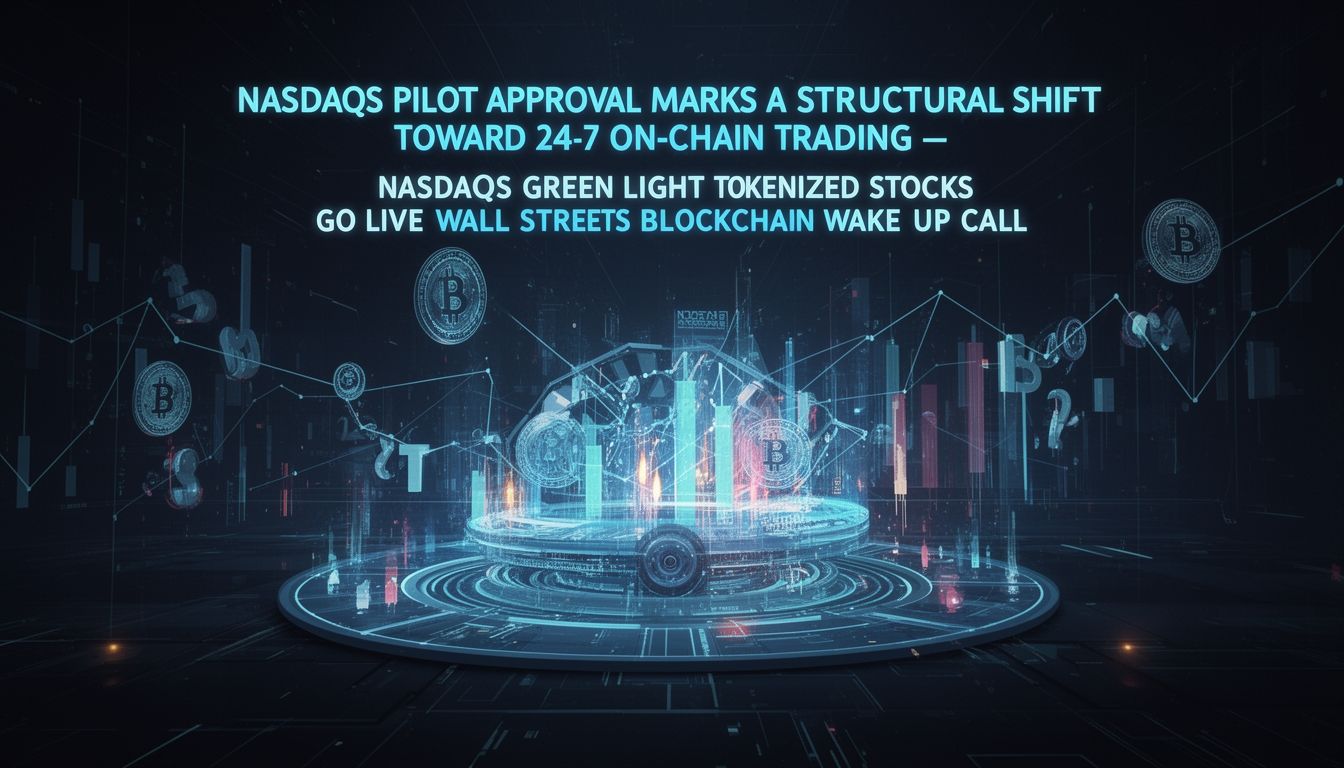 Nasdaq’s pilot approval marks a structural shift toward 24/7 on-chain trading
