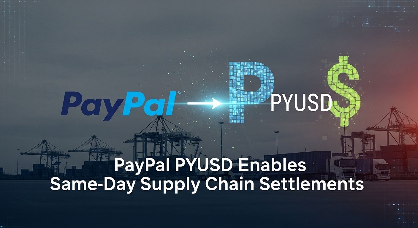 PayPal PYUSD enables same-day supply chain settlements