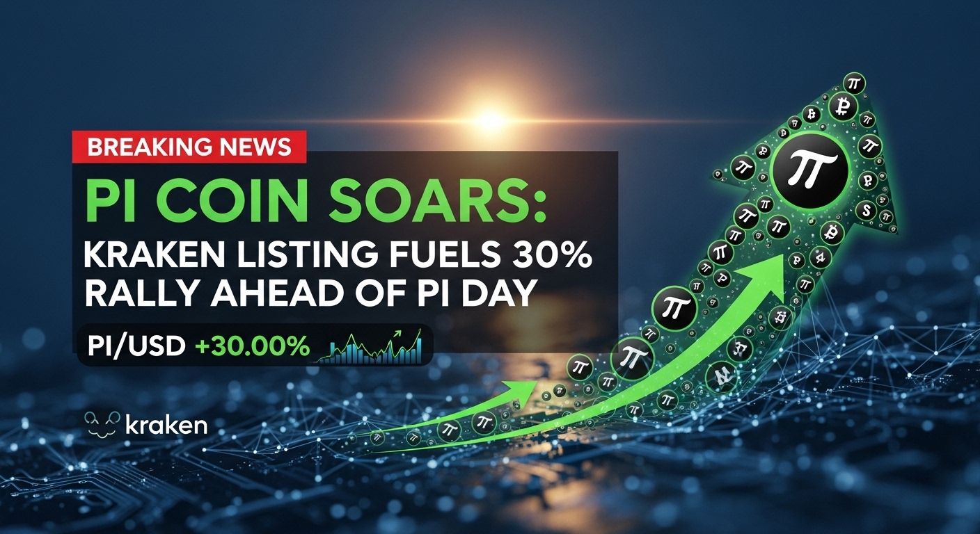 Pi Coin Rallies 30% After Kraken Enables Trading Ahead of Pi Day
