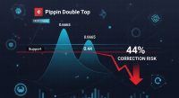 PIPPIN double top eyes $0.6665 support — 44% correction risk
