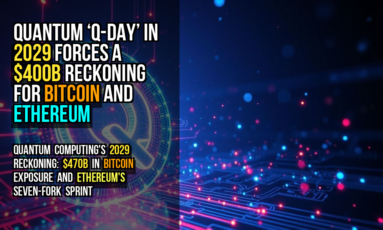 Quantum ‘Q-Day’ in 2029 forces a $400B reckoning for Bitcoin and Ethereum