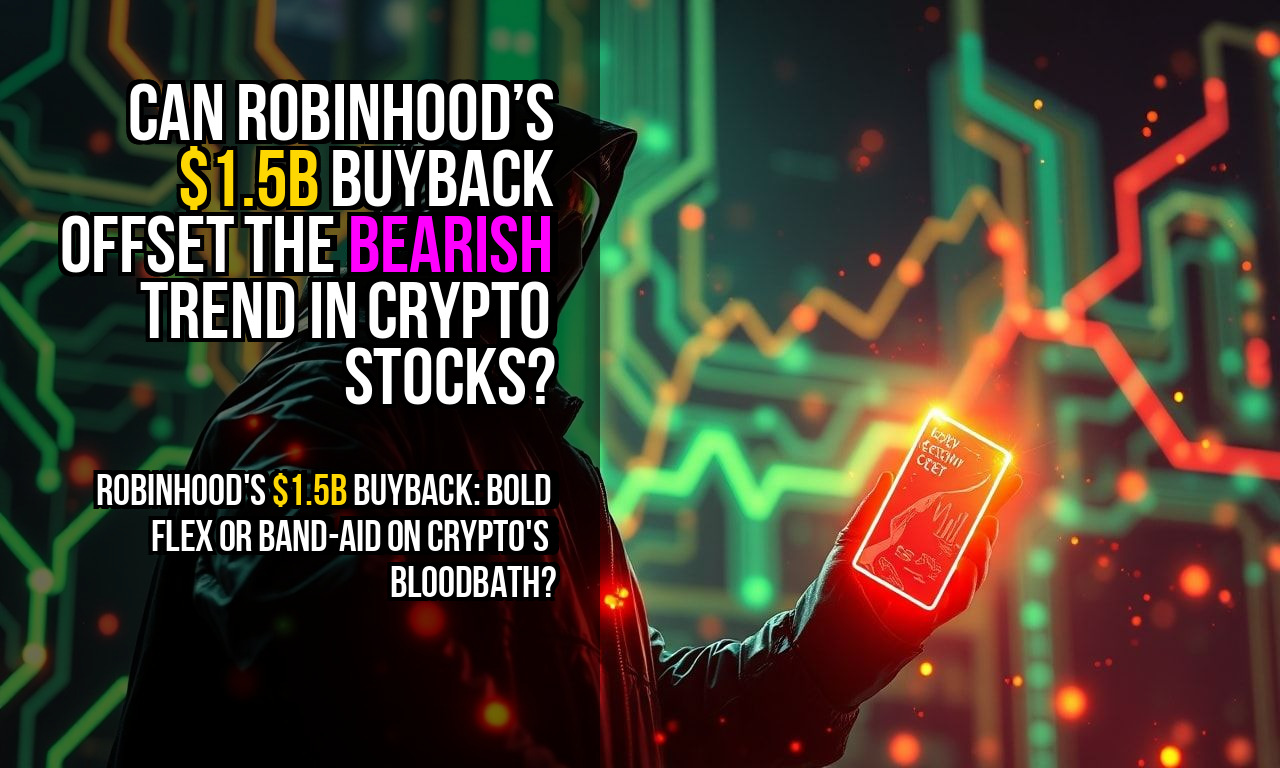 Can Robinhood’s $1.5B buyback offset the bearish trend in crypto stocks?