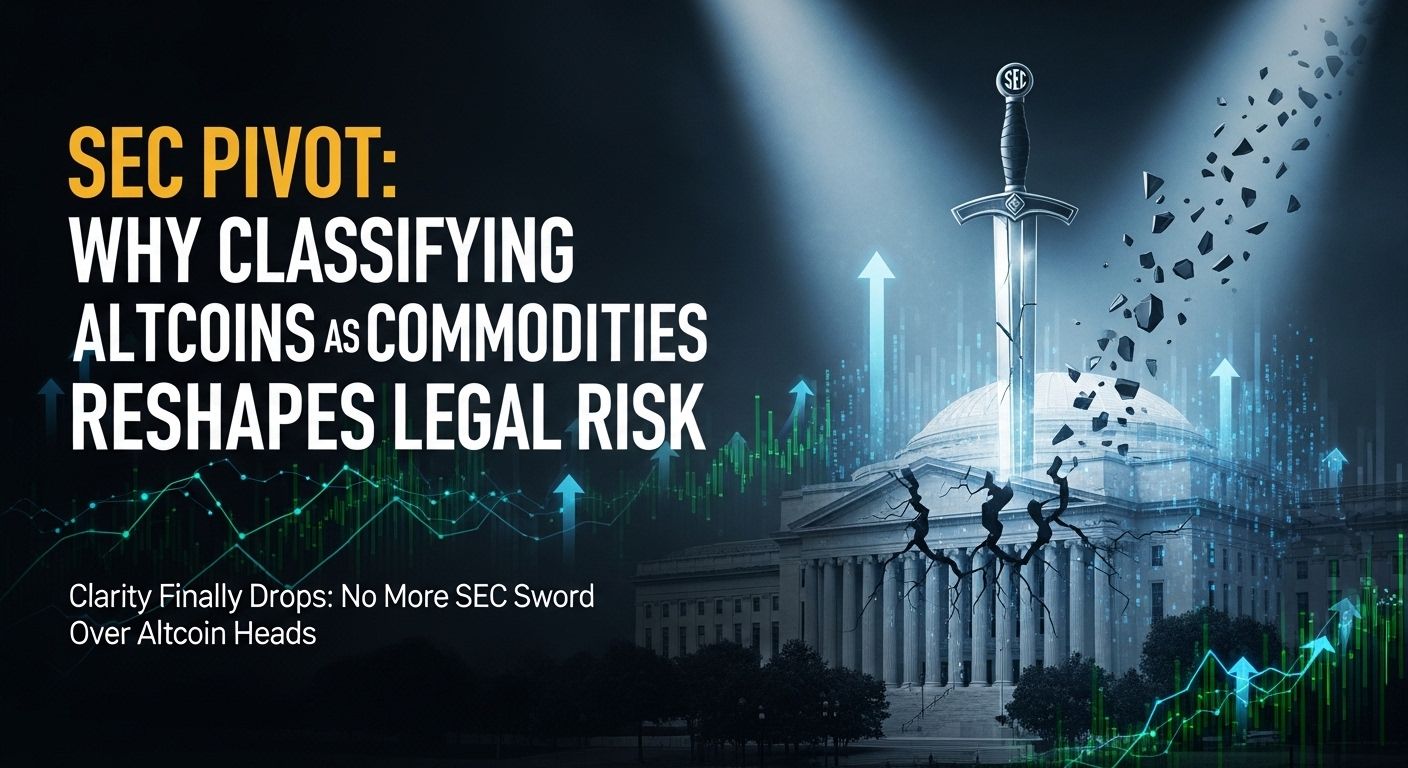 SEC Pivot: Why Classifying Altcoins as Commodities Reshapes Legal Risk
