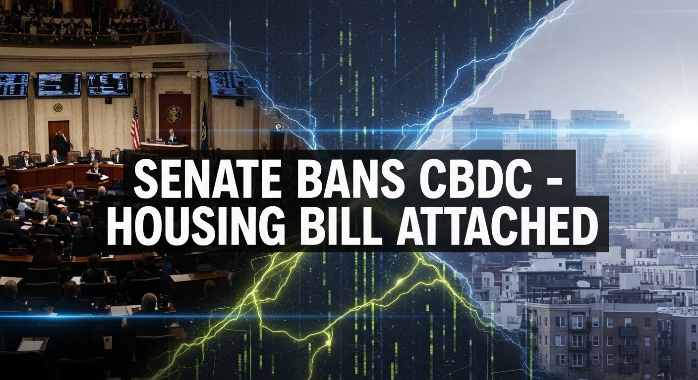 Senate Passes CBDC Ban Attached to Bipartisan Housing Bill