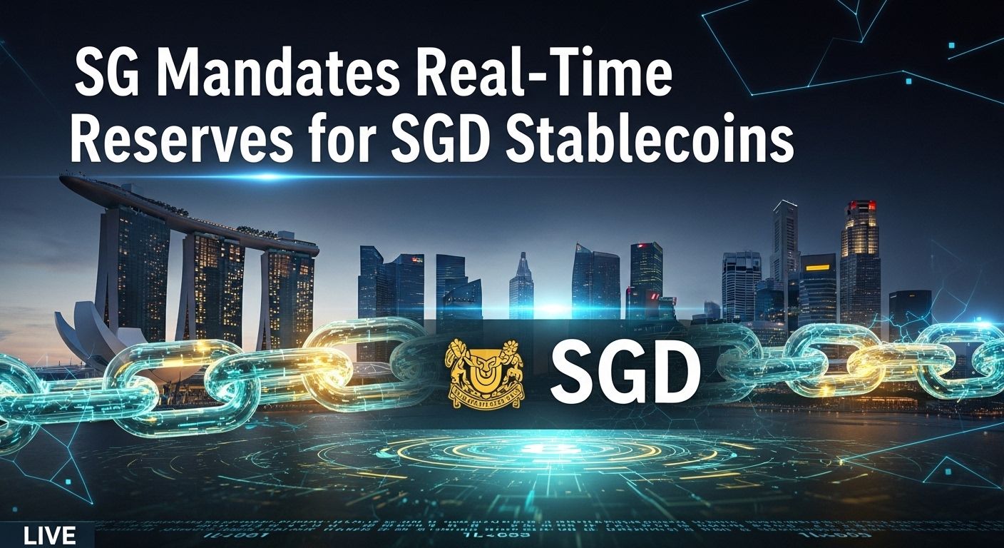 Singapore Mandates Real-Time Reserves Tracking for All SGD-Pegged Stablecoins