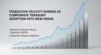 Stablecoin Velocity Surges as Corporate Treasury Adoption Hits New Highs
